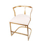 A&B Home 19" x 27" Bundle of 18 Gold and White Cavendish Chair