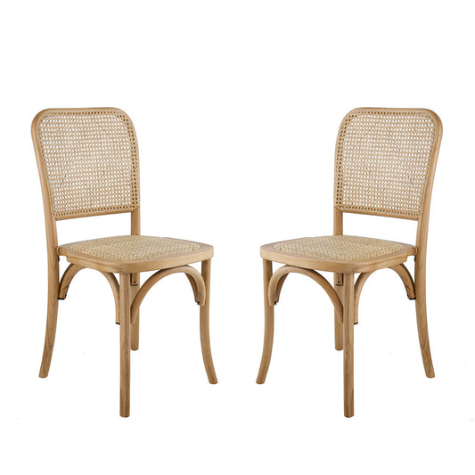 A&B Home 19" x 35" Set of Two Bundle of 6 Solid Beech Wood Frame Stackable Chairs