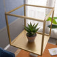 A&B Home 20" x 20" Bundle of 13 Square-Shaped Golden Iron Stand With Chain