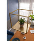 A&B Home 20" x 20" Bundle of 15 Square-Shaped Golden Iron Stand With Chain