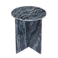A&B Home 20" x 22" Bundle of 15 Round With Black Marble Coffee Table