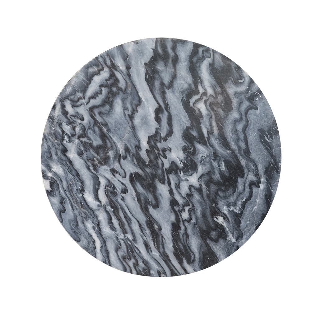 A&B Home 20" x 22" Bundle of 15 Round With Black Marble Coffee Table