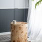A&B Home 20" x 24" Bundle of 7 Cylinder Brown Burl Wood Side Table