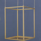 A&B Home 20" x 28" Bundle of 12 Rectangular Golden Iron Stand With Chain