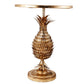 A&B Home 21" x 27" Bundle of 7 Round Gold Pineapple Table