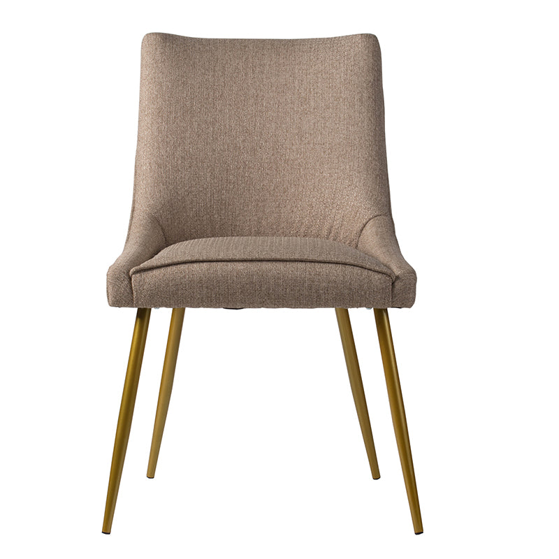 A&B Home 22" x 35" Bundle of 13 Classic Taupe Chair With Gold Legs