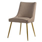 A&B Home 22" x 35" Bundle of 13 Classic Taupe Chair With Gold Legs