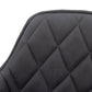 A&B Home 23" x 31" Set of Two Bundle of 7 Charcoal Gray Quilted Back Dining Chairs