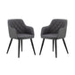 A&B Home 23" x 31" Set of Two Bundle of 7 Charcoal Gray Quilted Back Dining Chairs