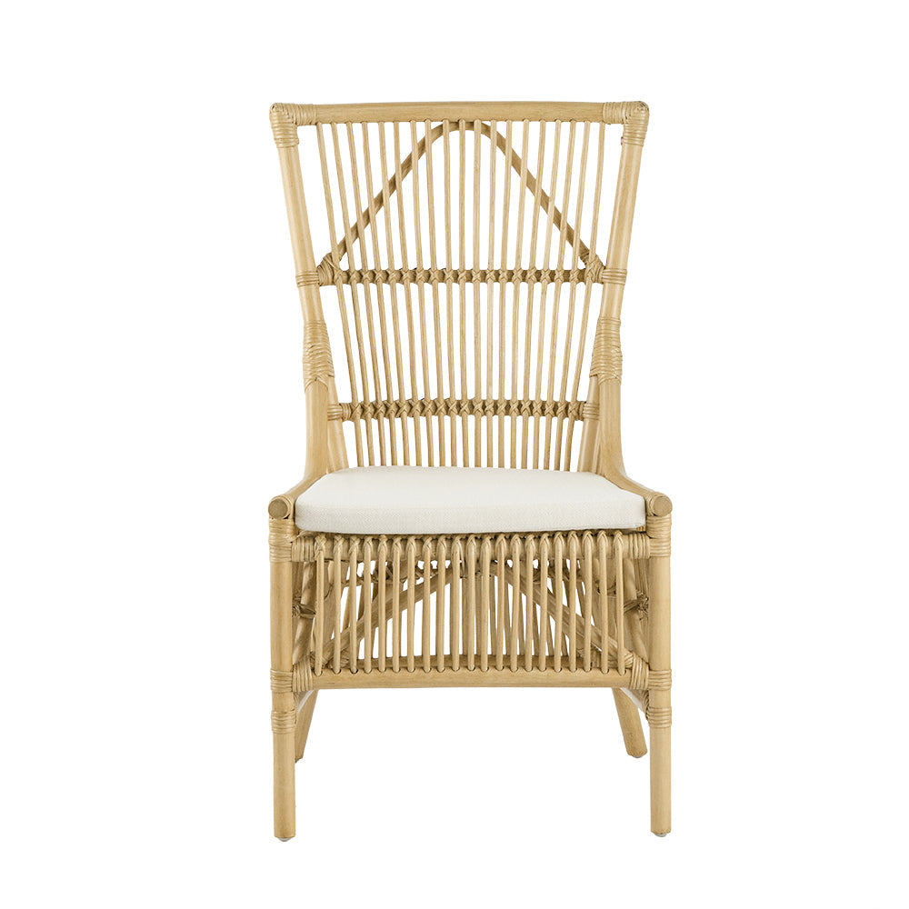 A&B Home 23" x 38" Bundle of 11 Yellow Rattan Frame Low Arm Rest Chair With White Cushion