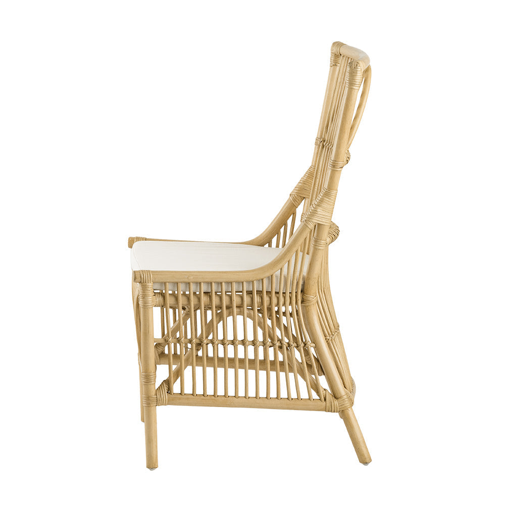 A&B Home 23" x 38" Bundle of 11 Yellow Rattan Frame Low Arm Rest Chair With White Cushion