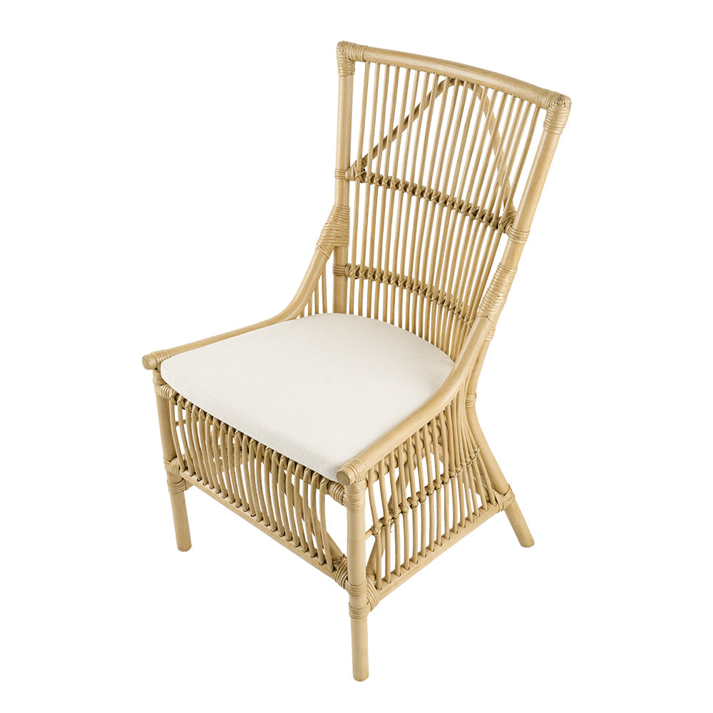 A&B Home 23" x 38" Bundle of 11 Yellow Rattan Frame Low Arm Rest Chair With White Cushion