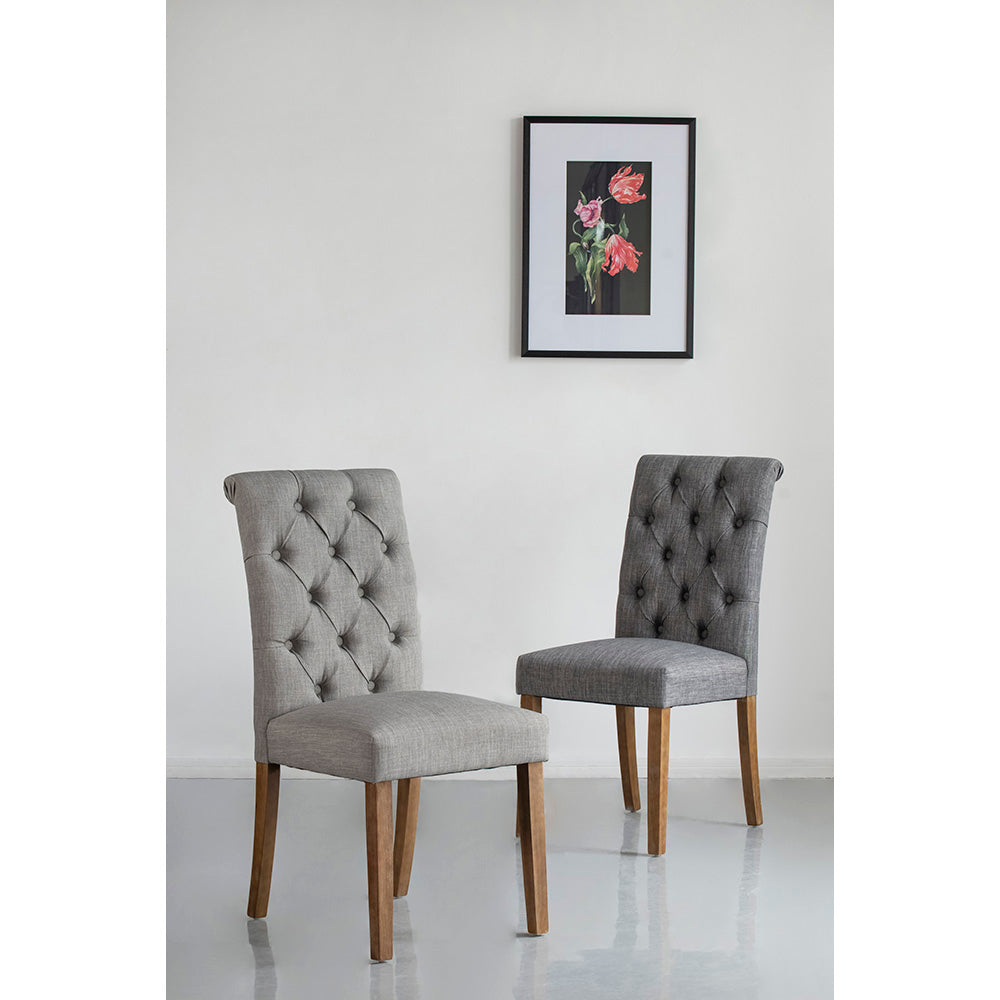 A&B Home 23" x 39" Set of Two Bundle of 8 Charcoal Gray Armless Dining Chairs