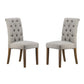 A&B Home 23" x 39" Set of Two Bundle of 8 Soft Gray Armless Dining Chairs