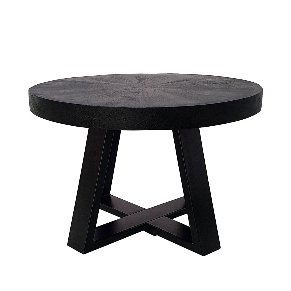 A&B Home 24" x 17" Bundle of 12 Round Black Coffee Table