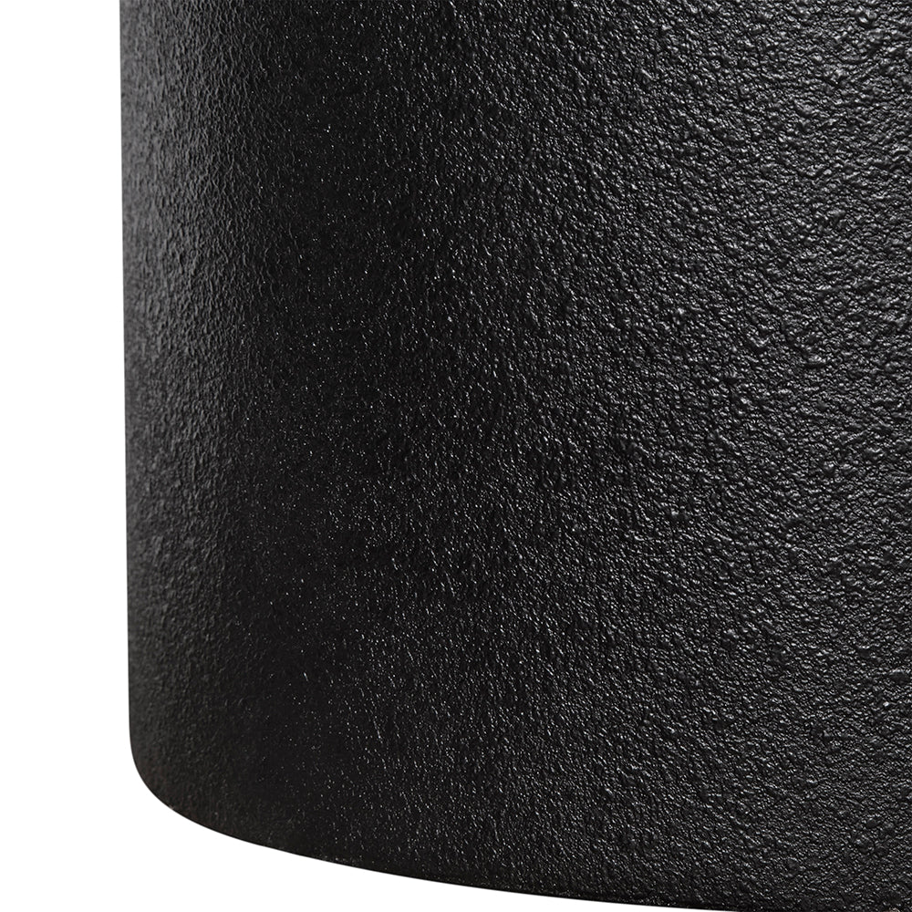 A&B Home 24" x 20" Bundle of 10 Round Natural Brown Tabletop With Black Pedestal Base Side Table