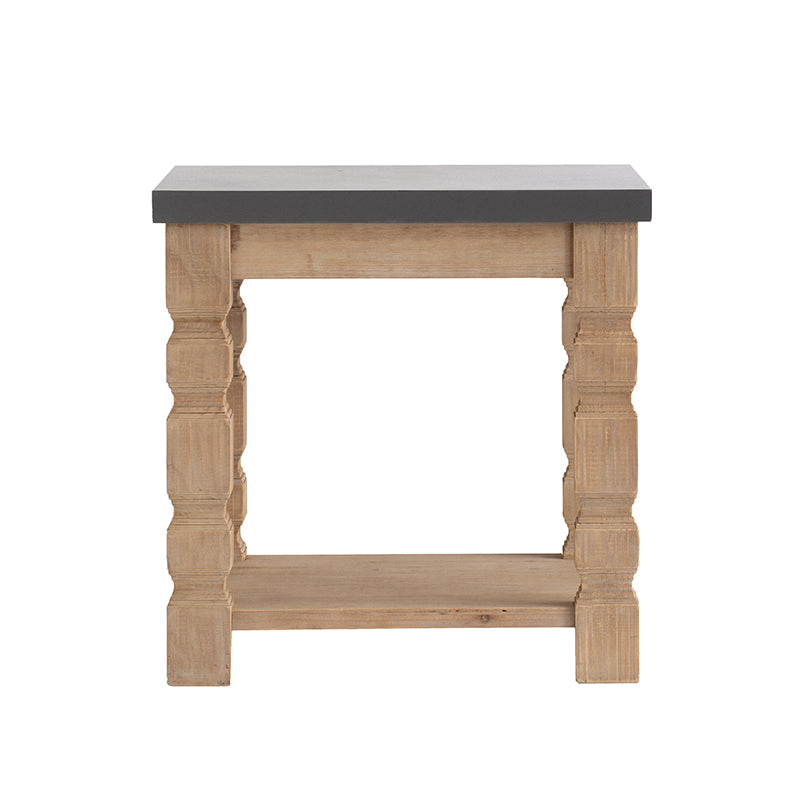 A&B Home 24" x 24" Bundle of 8 Gray Wooden Side Table