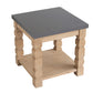 A&B Home 24" x 24" Bundle of 8 Gray Wooden Side Table