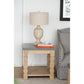 A&B Home 24" x 24" Bundle of 8 Gray Wooden Side Table