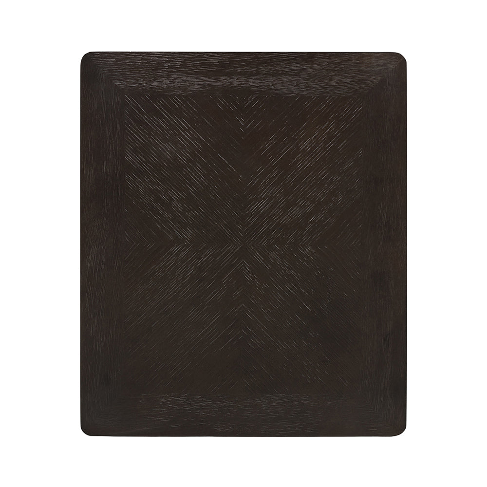 A&B Home 24" x 25" Bundle of 10 Rectangle-Shaped Dark Brown Wooden End Table With Single Drawer