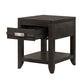 A&B Home 24" x 25" Bundle of 10 Rectangle-Shaped Dark Brown Wooden End Table With Single Drawer