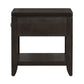 A&B Home 24" x 25" Bundle of 10 Rectangle-Shaped Dark Brown Wooden End Table With Single Drawer