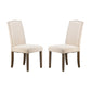 A&B Home 24" x 40" Set of Two Bundle of 8 Cream With Silver Nail Head Trim Dining Chairs