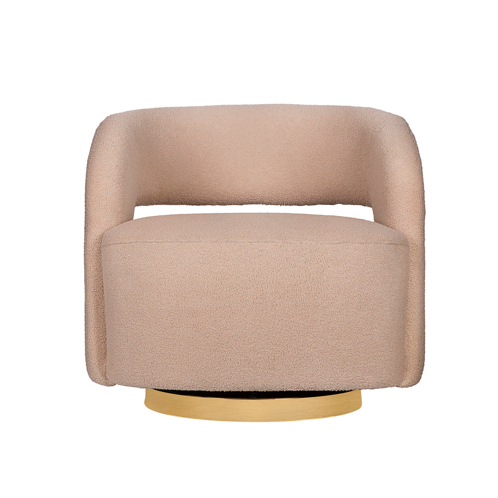 A&B Home 26" x 29" Bundle of 5 Orange Swivel Barrel Chair with Raised Back