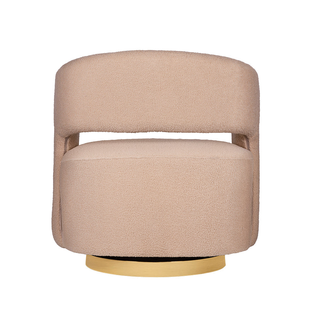 A&B Home 26" x 29" Bundle of 5 Orange Swivel Barrel Chair with Raised Back