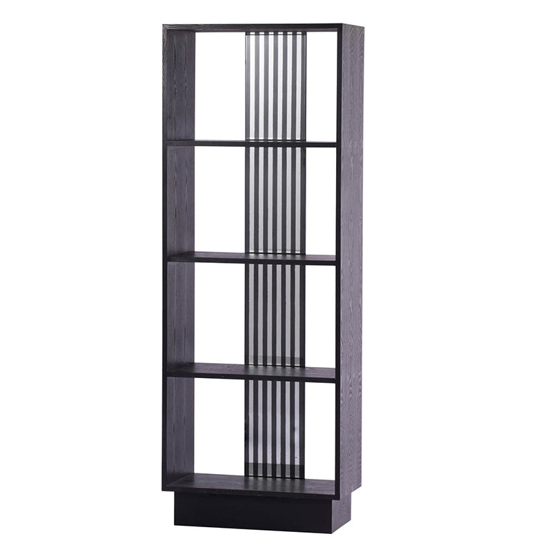 A&B Home 26" x 76" Bundle of 6 Rectangular Black Three-Tiered Wooden Shelves