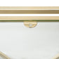 A&B Home 28" x 34" Bundle of 8 Curved Gold Metal Frame Three-Tiered Petaled Glass Shelves