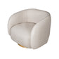 A&B Home 29" x 29" Bundle of 5 Cream Swivel Barrel Armchair