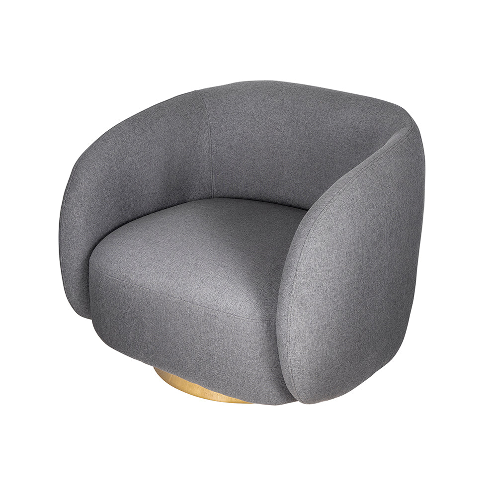 A&B Home 29" x 29" Bundle of 5 Gray Swivel Barrel Armchair