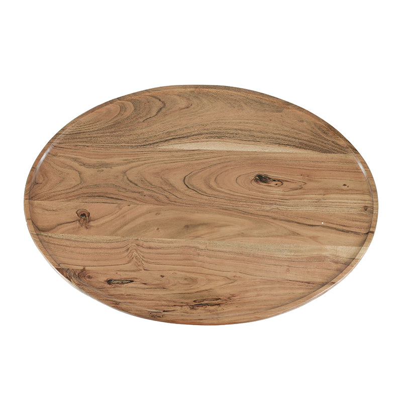 A&B Home 31" x 12" Bundle of 11 Oval Brown and Black Wooden Coffee Table