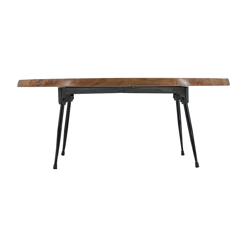 A&B Home 31" x 12" Bundle of 11 Oval Brown and Black Wooden Coffee Table