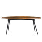 A&B Home 31" x 12" Bundle of 11 Oval Brown and Black Wooden Coffee Table