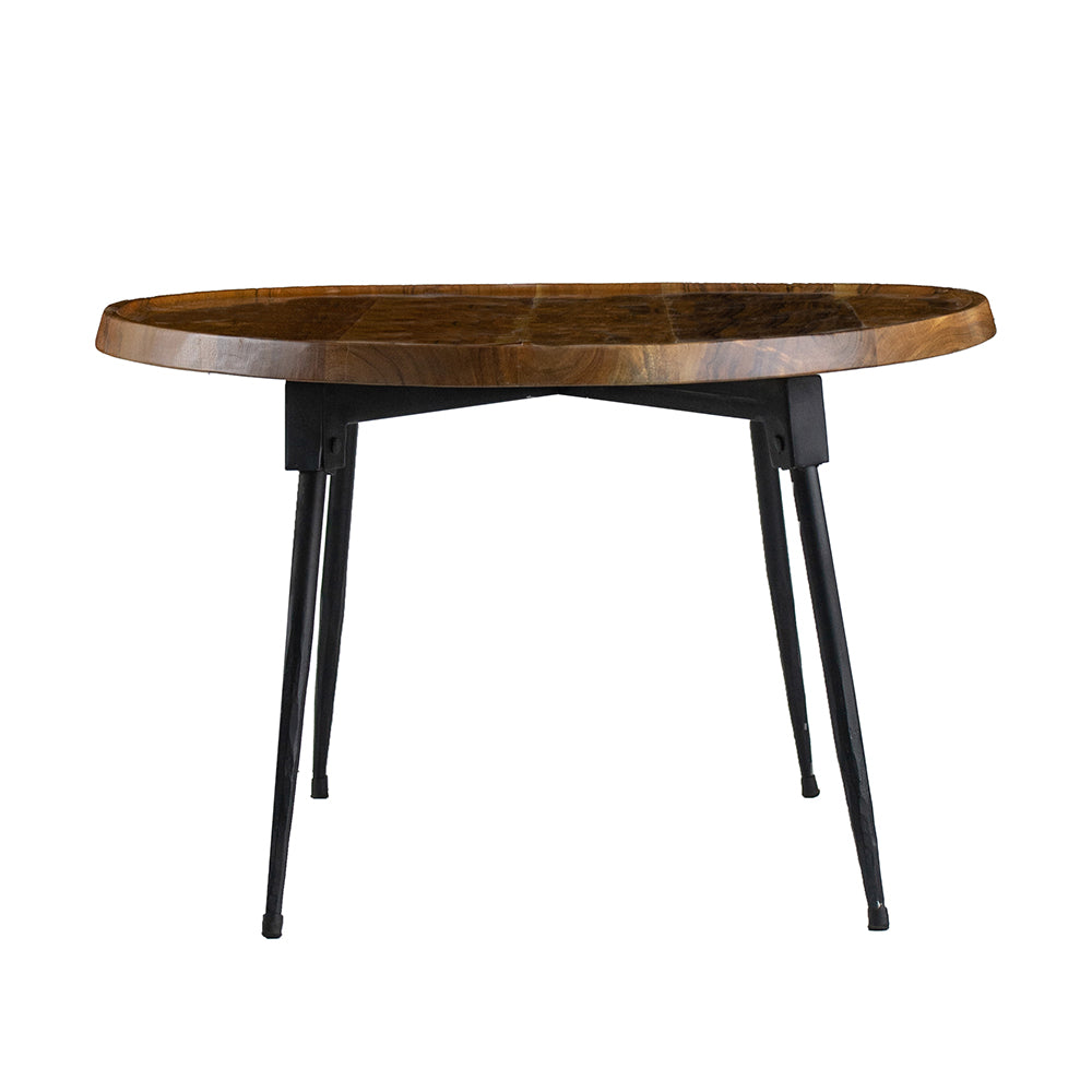 A&B Home 31" x 12" Bundle of 11 Oval Brown and Black Wooden Coffee Table