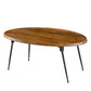 A&B Home 31" x 12" Bundle of 11 Oval Brown and Black Wooden Coffee Table