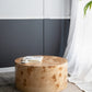 A&B Home 32" x 16" Bundle of 5 Round Burl Wood Coffee Table