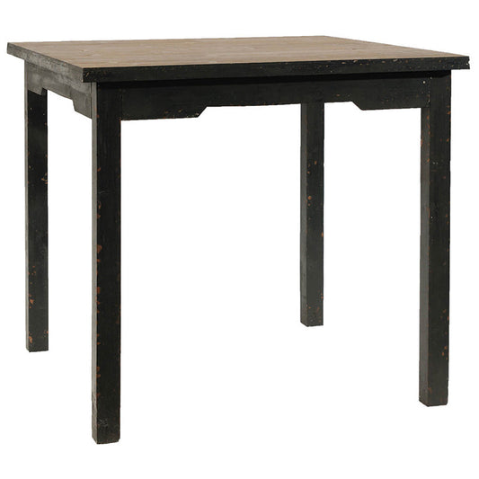 A&B Home 32" x 30" Bundle of 14 Square Wood Tabletop With Black Table