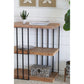 A&B Home 32" x 35" Bundle of 8 Rectangular Black Frame Three-Tier Wooden Shelving