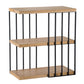 A&B Home 32" x 35" Bundle of 8 Rectangular Black Frame Three-Tier Wooden Shelving