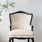 A&B Home 32" x 48" Bundle of 3 Two-Toned Black and White With Wingback Design Arm Chair