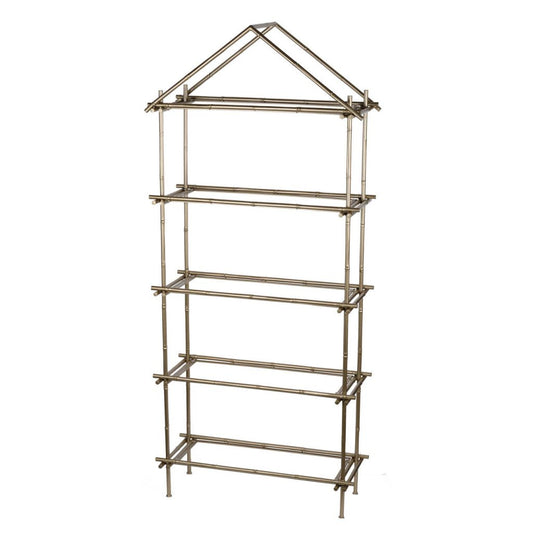 A&B Home 32" x 73" Bundle of 4 Rectangular Bamboo Entegere Five-Tier Shelving