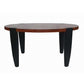 A&B Home 35" x 17" Bundle of 7 Oval Black and Walnut Wooden Large Table