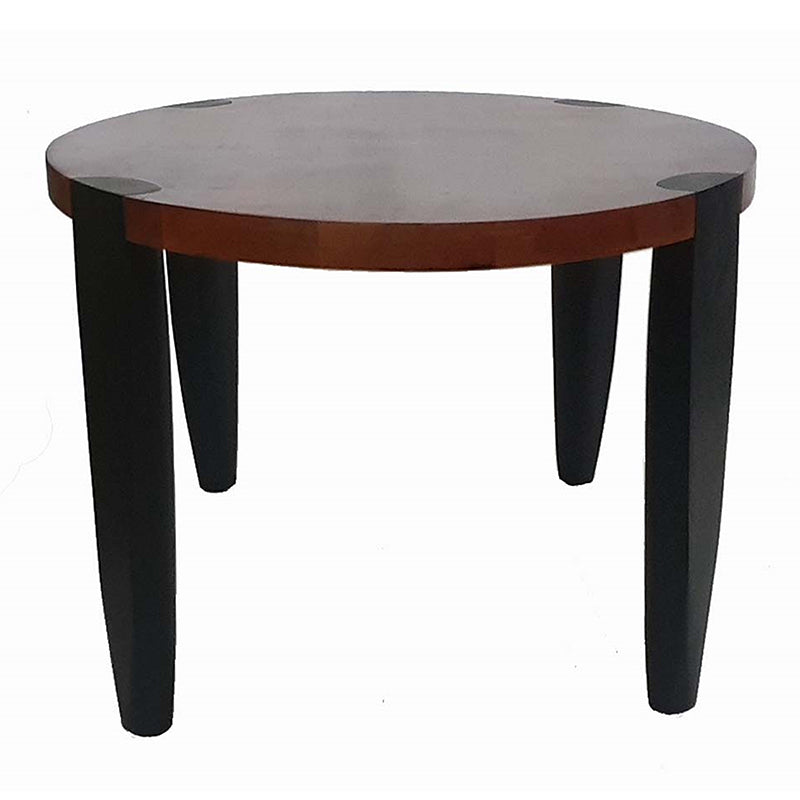 A&B Home 35" x 17" Bundle of 7 Oval Black and Walnut Wooden Large Table