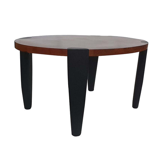 A&B Home 35" x 17" Bundle of 7 Oval Black and Walnut Wooden Large Table