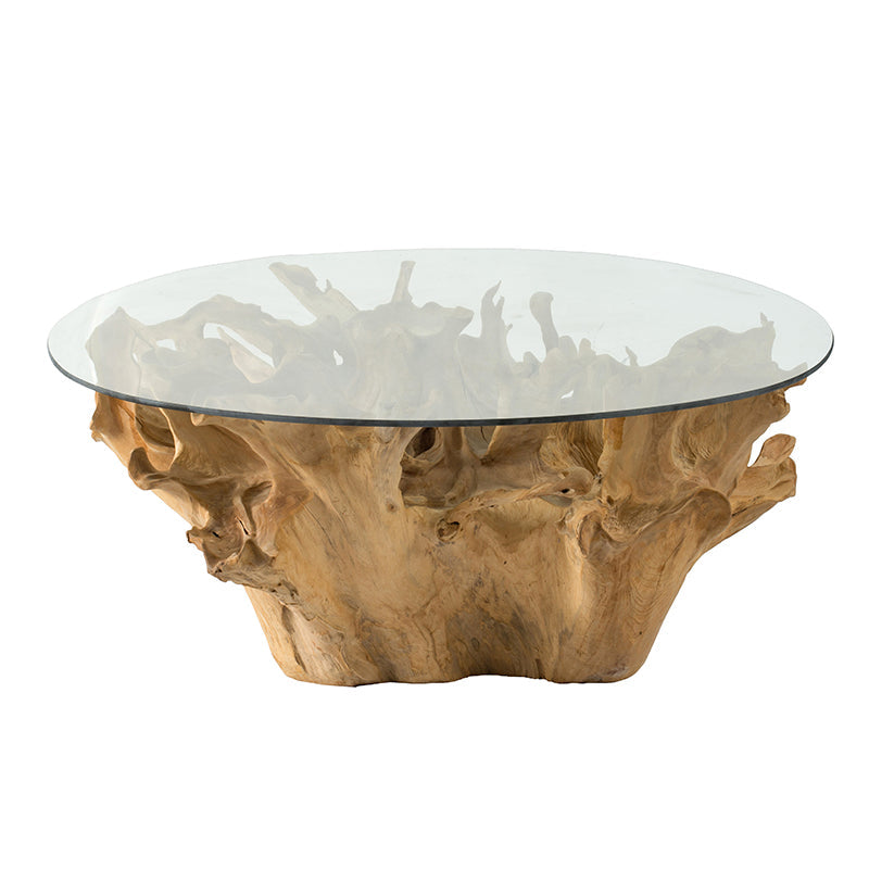 A&B Home 35" x 18" Bundle of 2 Oval-Shaped Glass Tabletop With Wooden Base Coffee Table