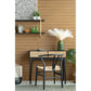 A&B Home 35" x 31" Bundle of 12 Rectangular Black Pine Wood Tabletop With Two Rattan Drawer Console Table