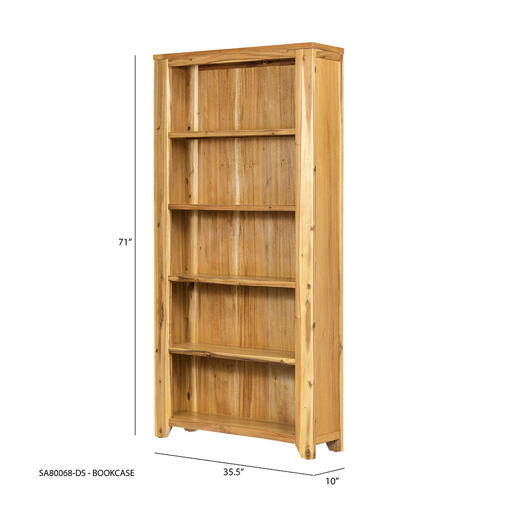 A&B Home 35" x 71" Bundle of 4 Rectangular Natural Brown Wooden Shelving